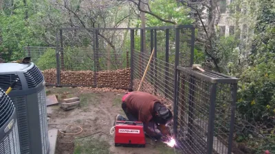 Gabion Privacy Wall — Landscape Construction project by OMG Landscape And Garden Services