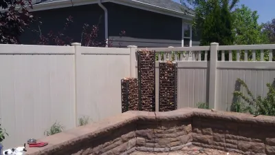 Gabion Water Feature — Landscape Construction project by OMG Landscape And Garden Services