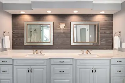 Trotters Path Primary Bathroom — Home Renovation & Remodeling Services project by Badin Lake Builders