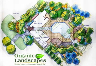 Design Work — Landscape Construction project by Organic Landscapes NY By DeLuca Lawn Maintenance