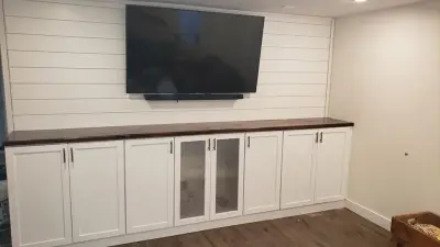 Television Lounge — Home Renovation & Remodeling Services project by J Dubs Carpentry, Renovations & Home Pro Services