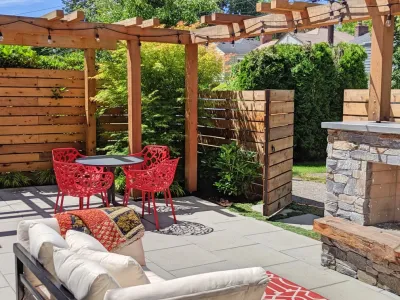Ballard Outdoor Kitchen — Landscape Construction project by Orion Rockscapes in Seattle
