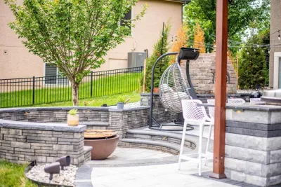 Desai Living space — Landscape Construction project by Outdoor Concepts KC