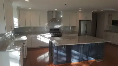 Bicolor Potomac Kitchen — Home Renovation & Remodeling Services project by RJZ Home Improvements, LLC