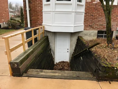 Exterior Retaining Wall and Stair Transformation — Landscape Construction project by Outdoor Creative Design