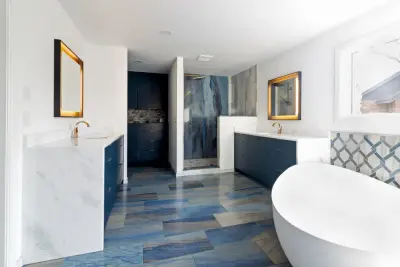 Distinctive Primary Bathroom Renovation in Tulsa — Home Renovation & Remodeling Services project by Home Innovations