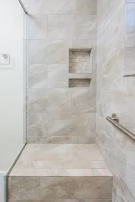 A Serene Shower Renovation for Aging in Place — Home Renovation & Remodeling Services project by Semper Fi Custom Remodeling