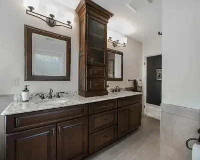 City Hall Bath at the University — Home Renovation & Remodeling Services project by Hamtil Construction, LLC