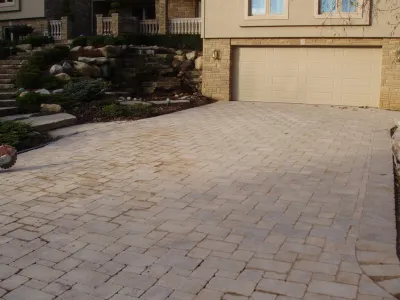 Romeo Driveway Pavers — Landscape Construction project by Outdoor Expressions, Inc.