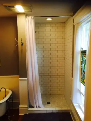 Retro Bathroom | Bedroom to Bathroom Remodel — Home Renovation & Remodeling Services project by Byrnes Custom Construction