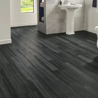 Vinyl Flooring and Bathroom — Home Renovation & Remodeling Services project by Dynamic Floors And More