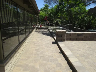 Fire pit, Walls and Pavers project in Chula Vista CA — Landscape Construction project by Pacific Dreamscapes in Chula Vista