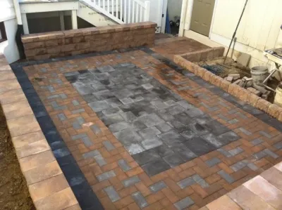 Cherry Hill Town-home Patio — Landscape Construction project by Paradise Pavers Pond Landscaping LLC