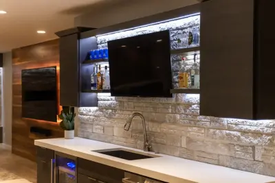 Basement Remodel in Wentzville, MO — Home Renovation & Remodeling Services project by Aptitude Design & Build