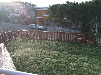 West Seattle Installation of New Sod, Retaining Wall, and Cedar Fence — Home Renovation & Remodeling Services project by DH Land Pros