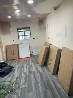La Habra, CA Kitchen Renovation in White and Gray — Home Renovation & Remodeling Services project by Capy Construction | Home & Kitchen Remodels + ADUs