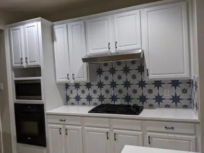 Calacatta Quartz White Kitchen with Salerno Tile and Extended Cabinets — Home Renovation & Remodeling Services project by Prime & Precision