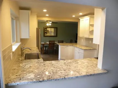 Renovation of the White Kitchen by Outlook Construction & Remodeling, Inc
