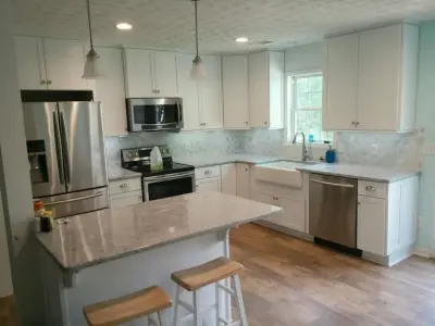 Renovation of the White Kitchen — Home Renovation & Remodeling Services project by Ideal Creations Construction