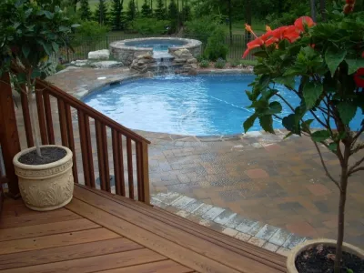 y2010 ALE: Mac's Pool Scape — Landscape Construction project by Pennsylvania Landscape & Nursery Association