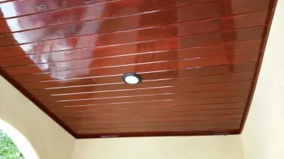 patio with wooden ceiling — Home Renovation & Remodeling Services project by Home Source