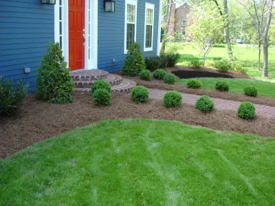 Glenbrook Road Front Yard by Perfect Earth Landscape LLC