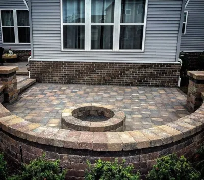 Outdoor Kitchens & Fire Pits — Landscape Construction project by Margolis Companies