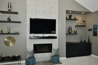 GuyCo - Living Room and Fireplace Renovations in Worthington — Home Renovation & Remodeling Services project by The Guy Corporation