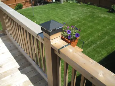Illuminated Post Caps for Deck Lighting with Low Voltage by Moonlight Decks LLC