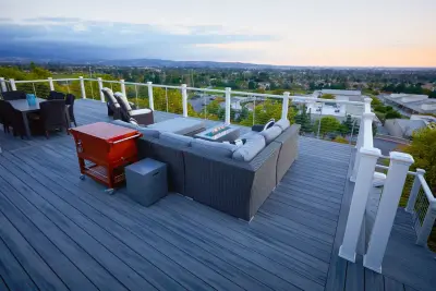 Norden Deck: Trex and Cable Rail — Deck Building & Repair project by MLW Construction