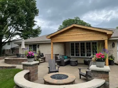 Reinforced Porch on Current Paver Patio in Palatine, IL by Archadeck Of Chicagoland