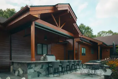 Dexter, MI Opipari Residence: Enclosed Patio with MagnaTrack Motorized Screens by Skyview Detroit