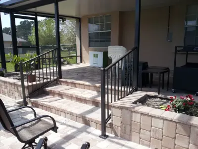 Stone-Paved Interior for the Sunroom — Deck Building & Repair project by Major League Aluminum, Inc.