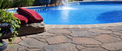Swimming Pools and Paving Stones — Deck Building & Repair project by California Exteriors Inc