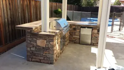 Alfresco Cooking Area Initiative 13 — Deck Building & Repair project by Custom Image Hardscapes