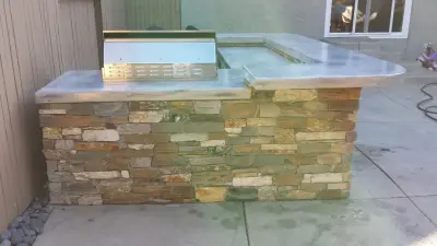 Outdoor Cooking Area Project 2 — Deck Building & Repair project by Custom Image Hardscapes