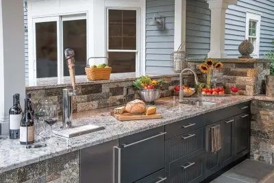 Alfresco Cooking Spaces — Deck Building & Repair project by Queen City Fireplace & Outdoor Living