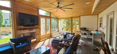Custom Three-Seasons Room for Outdoor Living in Franklin, TN by Troys Outdoor Services