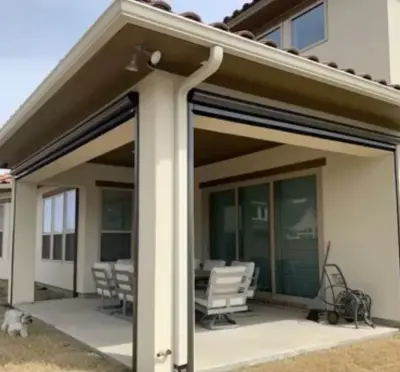 Motorized Screens for Outdoor Use — Deck Building & Repair project by Classic Home Dallas, Shutter & Patio Shade Shop