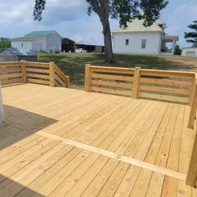 Cedar-Skirted Deck Customization Project in Columbia, TN — Deck Building & Repair project by Troys Outdoor Services