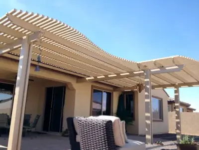 Shaded Patio Areas by Booth Built Patio Products