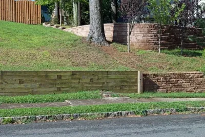 Multilevel Retaining Wall in Marlboro, NJ — Landscape Construction project by Picture Perfect Landscaping & Outdoor Construction