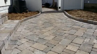 PAVER pathway by Coastal Outdoor Spaces