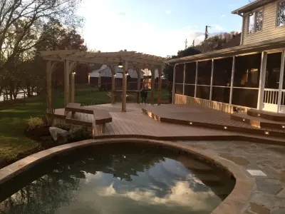 Pergola Structures — Deck Building & Repair project by American Deck & Sunroom Co.