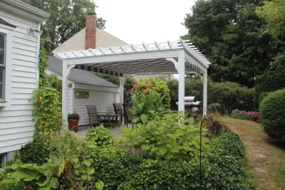 14x14 Personalized Vinyl Pergola by Baystate Outdoor Personia