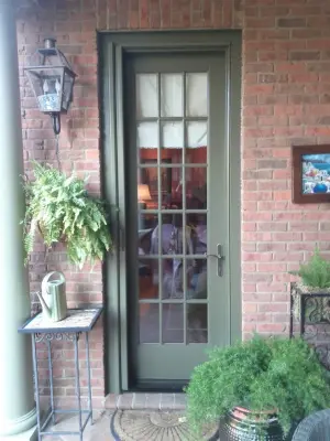Ghostly Pull-Down Door Screens — Deck Building & Repair project by Screens Of Kentucky, LLC