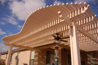 Phoenix Garden Lattice Patio Shade by Booth Built Patio Products