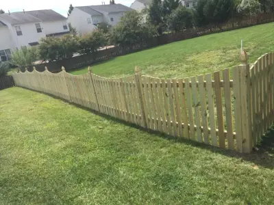 Waterford, VA Picket Fence Setup by M.C. Fence And Deck