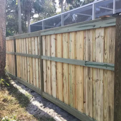 Framed Fence Design by Garden Home Spaces