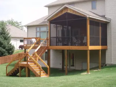 Cedar Porch in Plymouth by Schonhardt And Sons Home Improvements